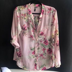 Kut from the Kloth Floral Long Sleeve Blouse